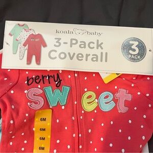 Koala Kids NWT Koala Baby 3 piece Coveralls